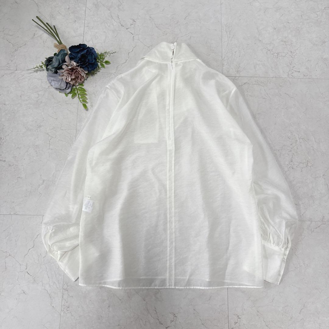 極美品⭐︎ESTNATION 3.3万　ボウタイ ブラウス　ホワイト　セレモニー