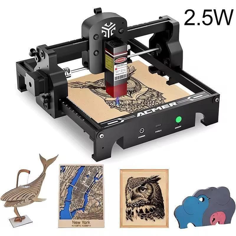 レーザー彫刻機 ACMER S1 2.5 加工機 レーザー加工カッター