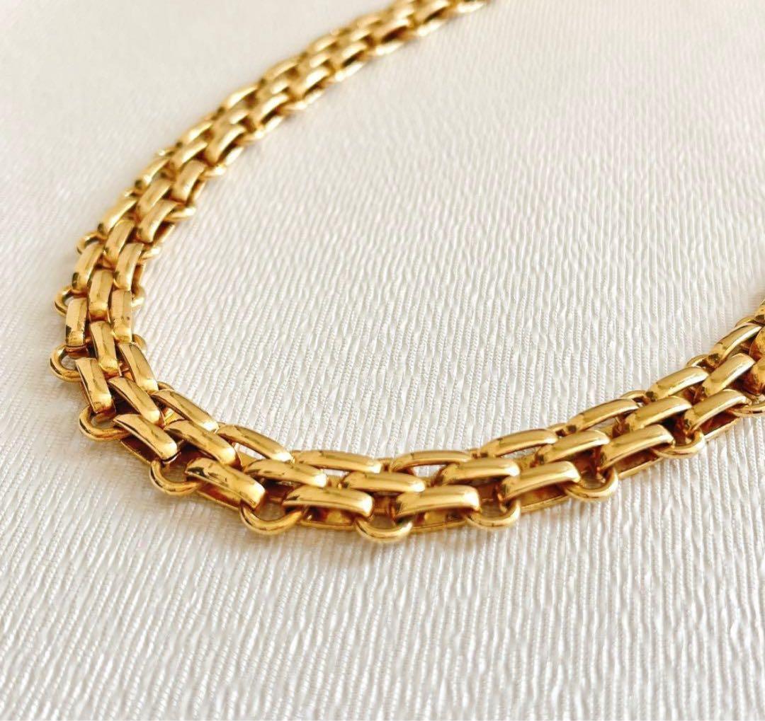 美品✨ クリスチャンディオール ネックレス チェーン 喜平 ゴールド
