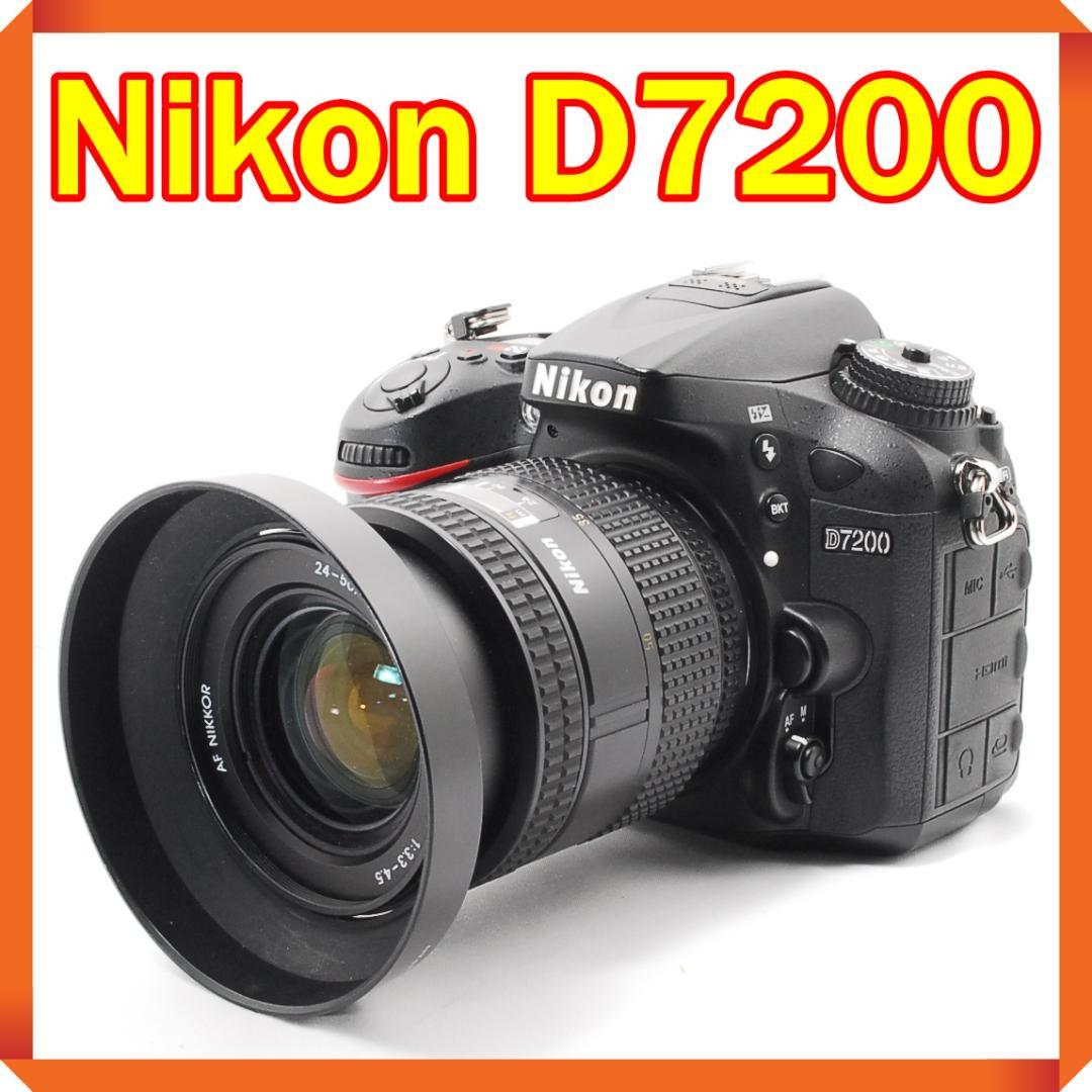美品 Nikon D7200 一眼レフカメラ スマホ転送機能搭載 ニコン