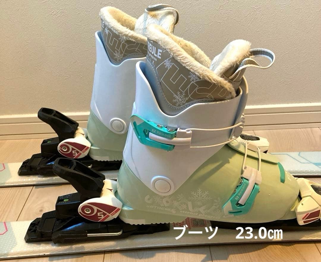 スキー板120㎝　ストック　ブーツ　三点セット　キッズ