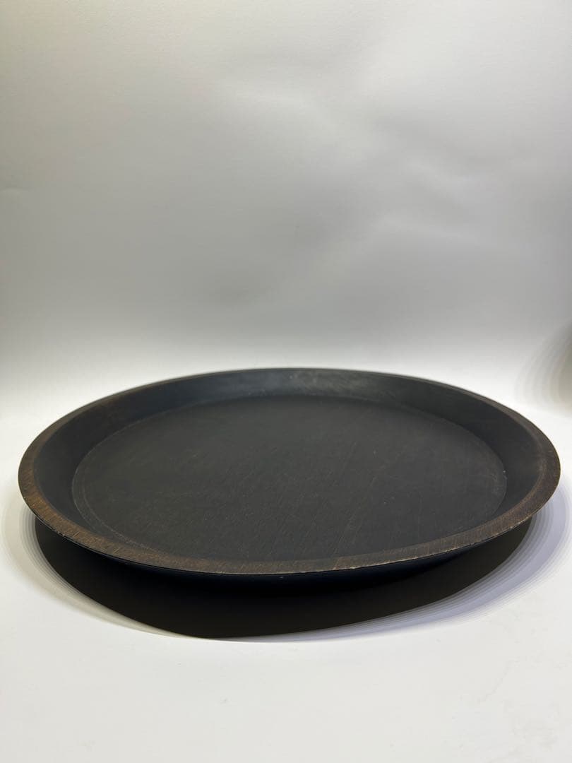 井藤昌志 丸盆33cm トレイ 三度黒