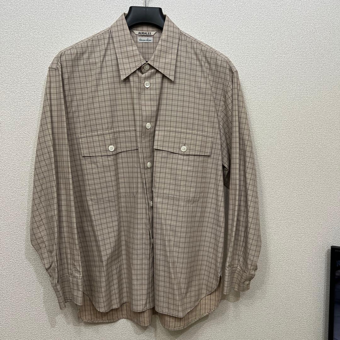 【美品】オーラリー×スティーブンアラン　シャツ
