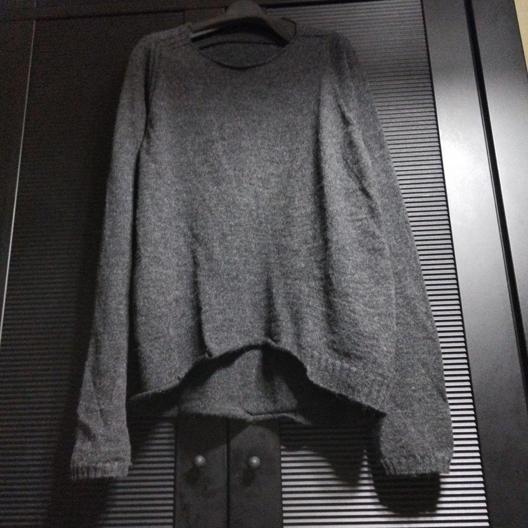 美品♡ババグーリ アルパカウール 変形ニット 希少 長袖 グレー