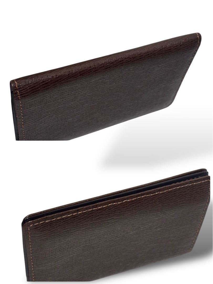 バーバリー　ノバチェック　名刺入れ　カード入れ　ブラウン　ゴールド金具