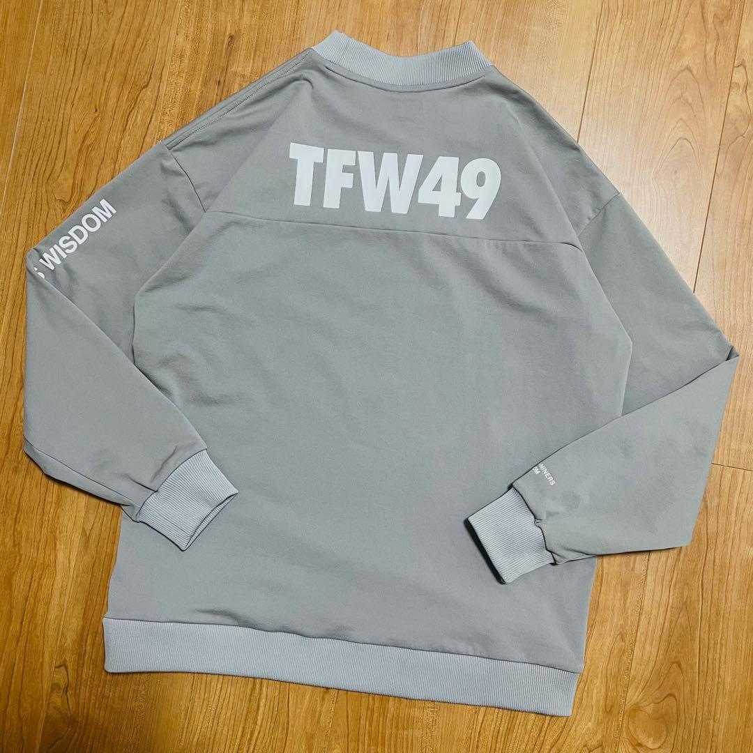 TFW49 モックネック　スウェット　トレーナー　グレー　M ゴルフ