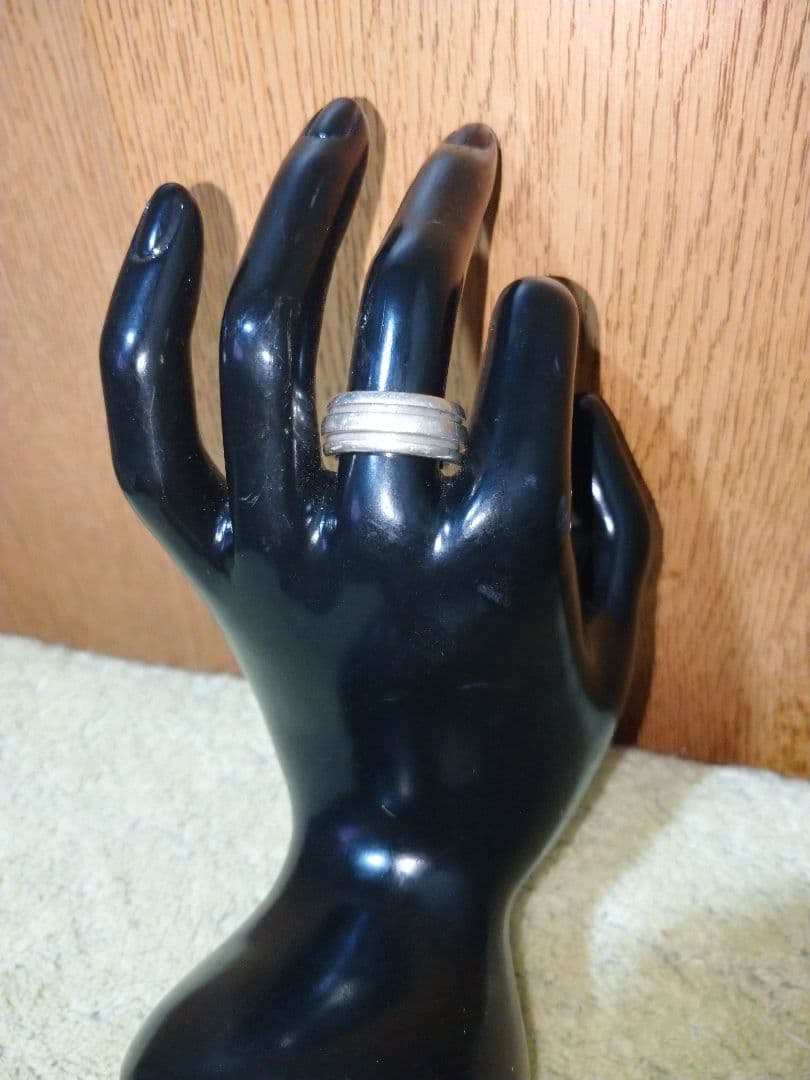 ティファニーダブルライングルーブドリング　13.5〜14号　sv925