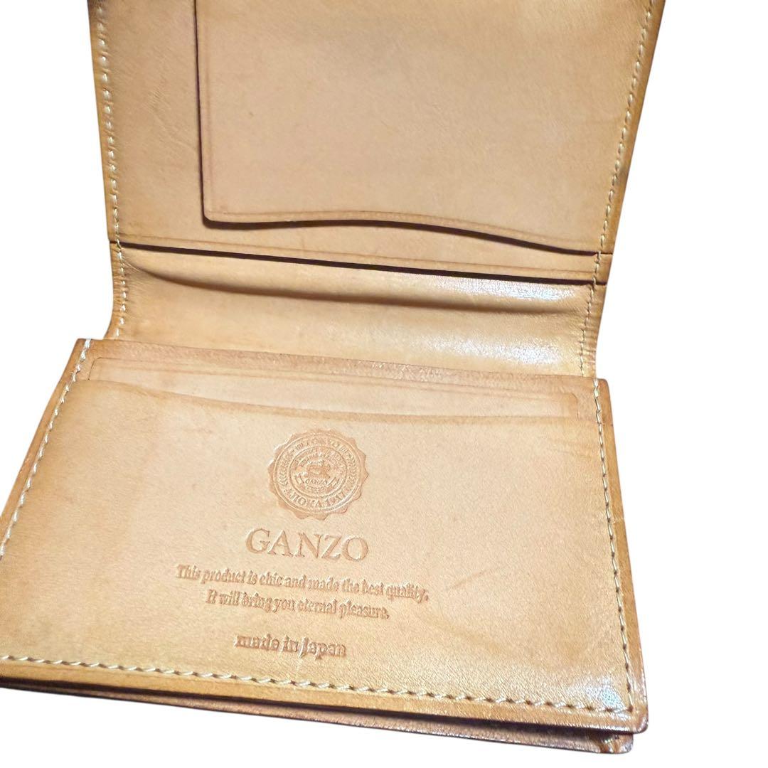 GANZO THIN BRIDLE (シンブライドル)通しマチ 名刺入れ