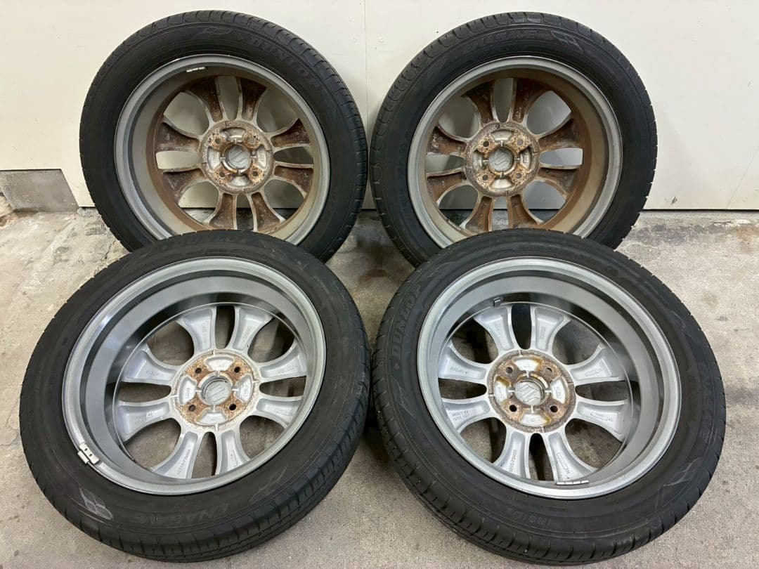 ワゴンR純正 美品 15インチ アルミホイール 165/55R15 バリ山 4本