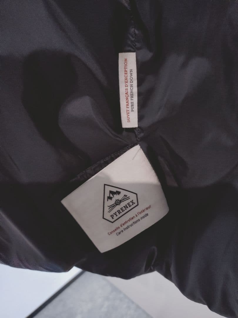 ピレネックス　　　　　　　　　グルノーブルダウンコート　ブラック36ファーあり