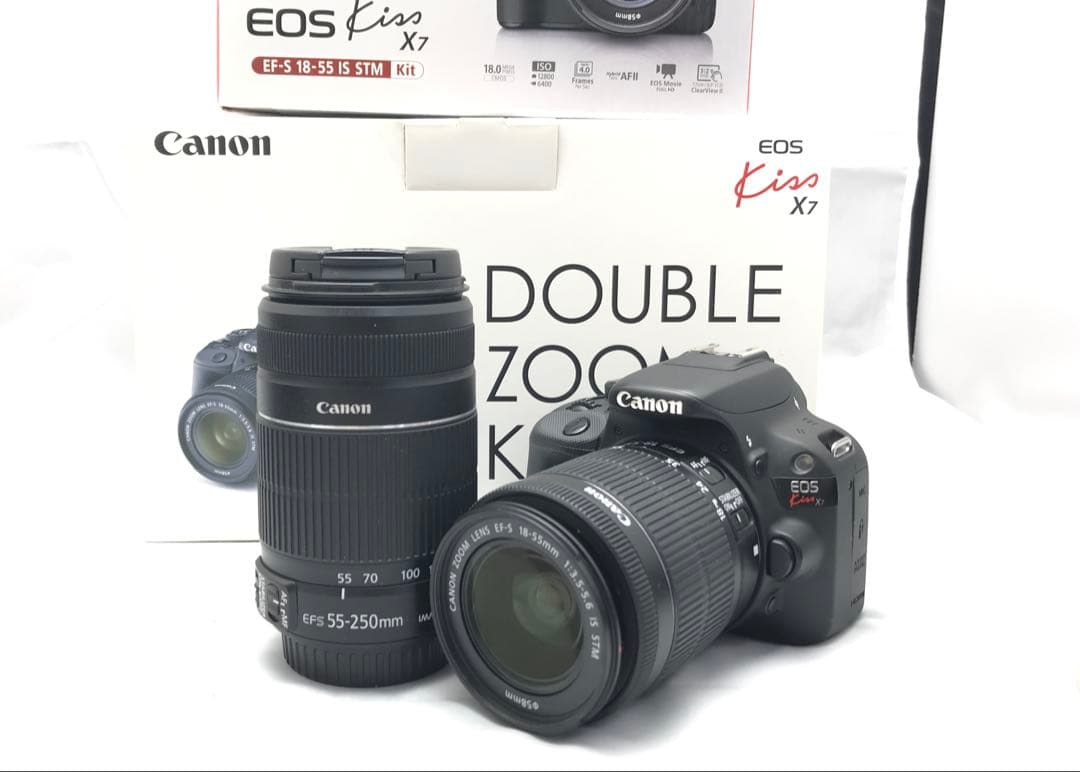 極美品！Canon EOS Kiss X7 ダブルズームキット