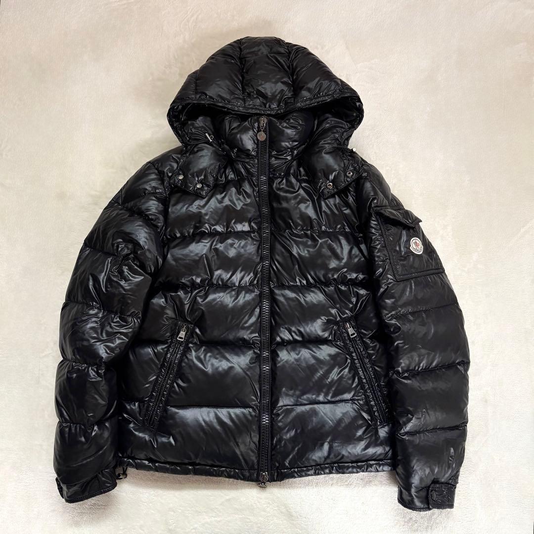 Lサイズ　MONCLER MAYA ダウンジャケット　ブラック　黒　3号表記