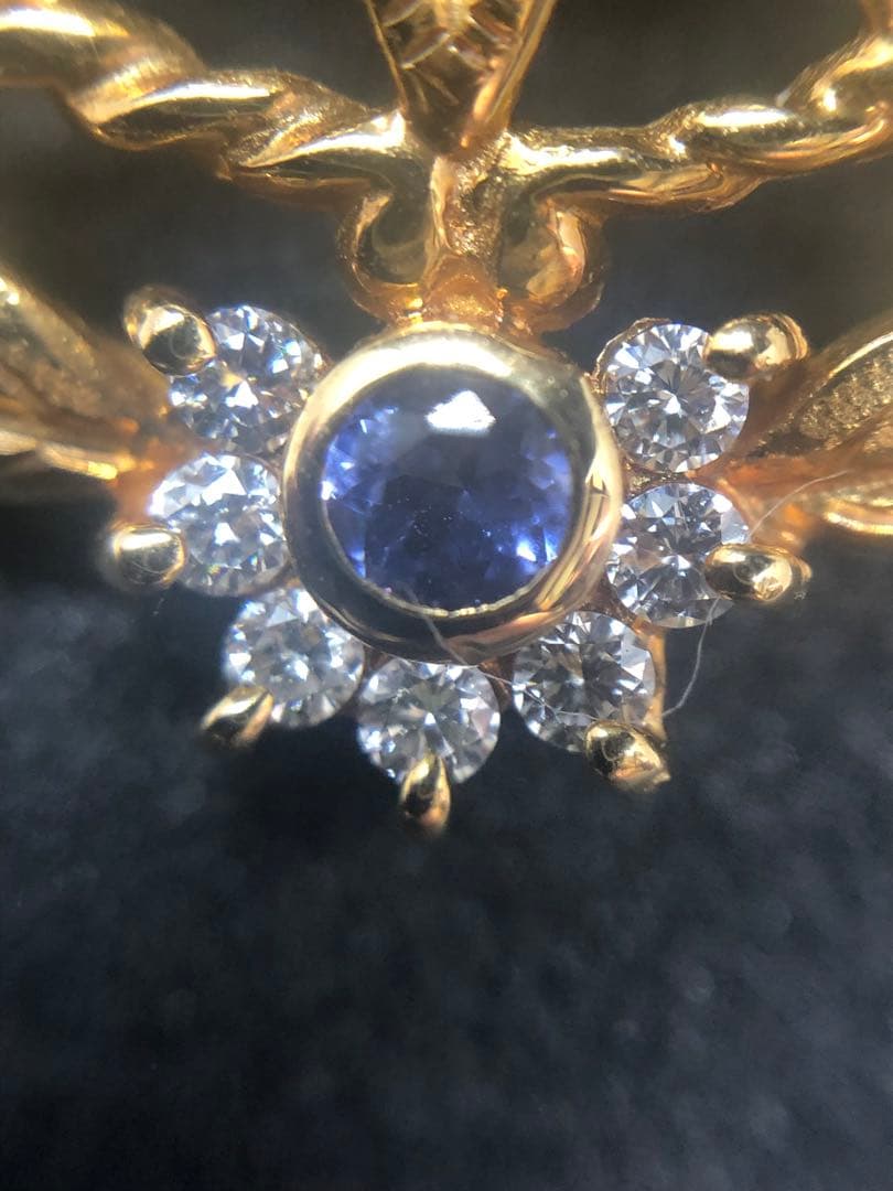 梶光夫 K18 pt900 ダイヤモンド ペンダント トップ ブローチ