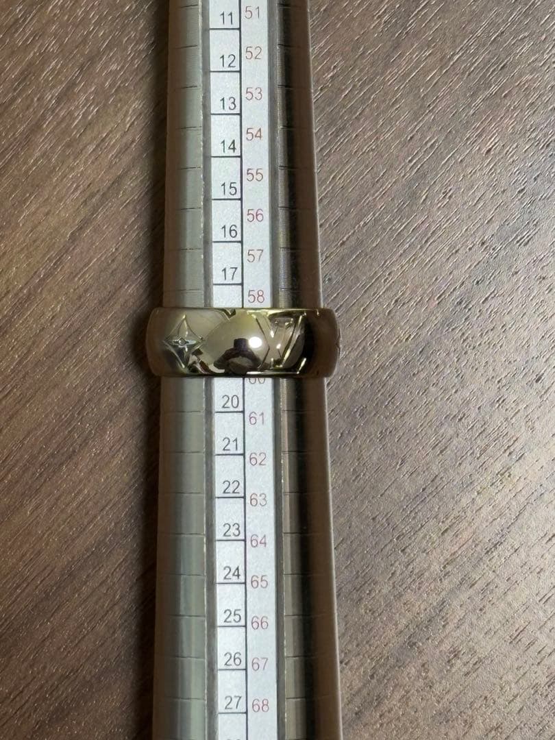 louis vuittonルイヴィトン モノグラム リング　ネックレス　19号