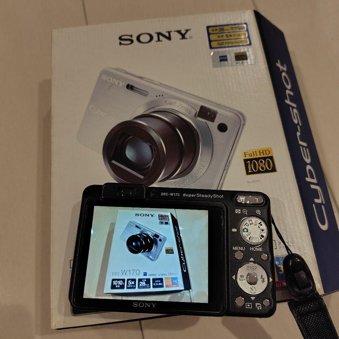 SONY ソニー Cyber-shot DSC-W170 ブラック 箱+充電器等