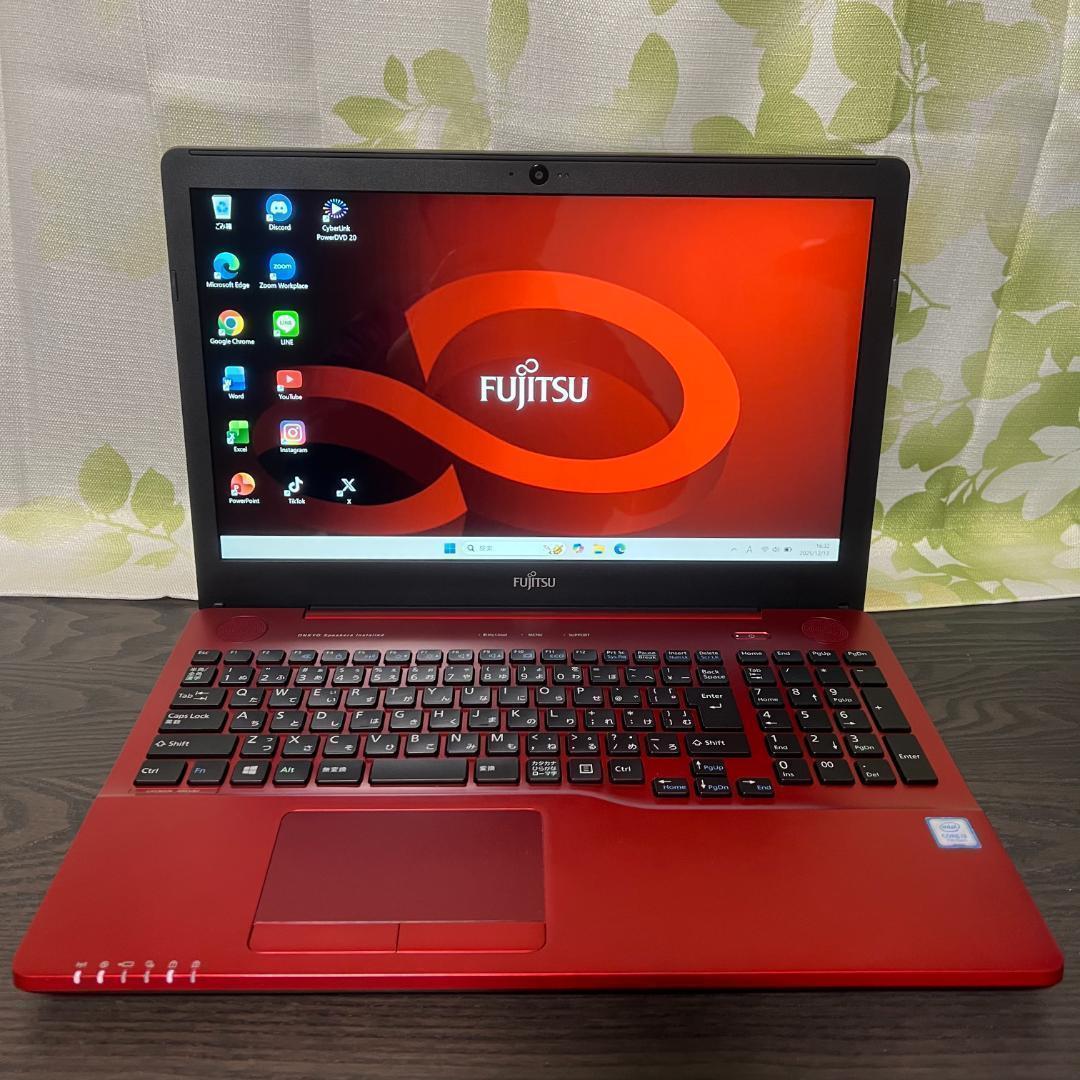 富士通 LIFEBOOK✨オフィス付☆SSD256GB☆メモリ8GB☆i3