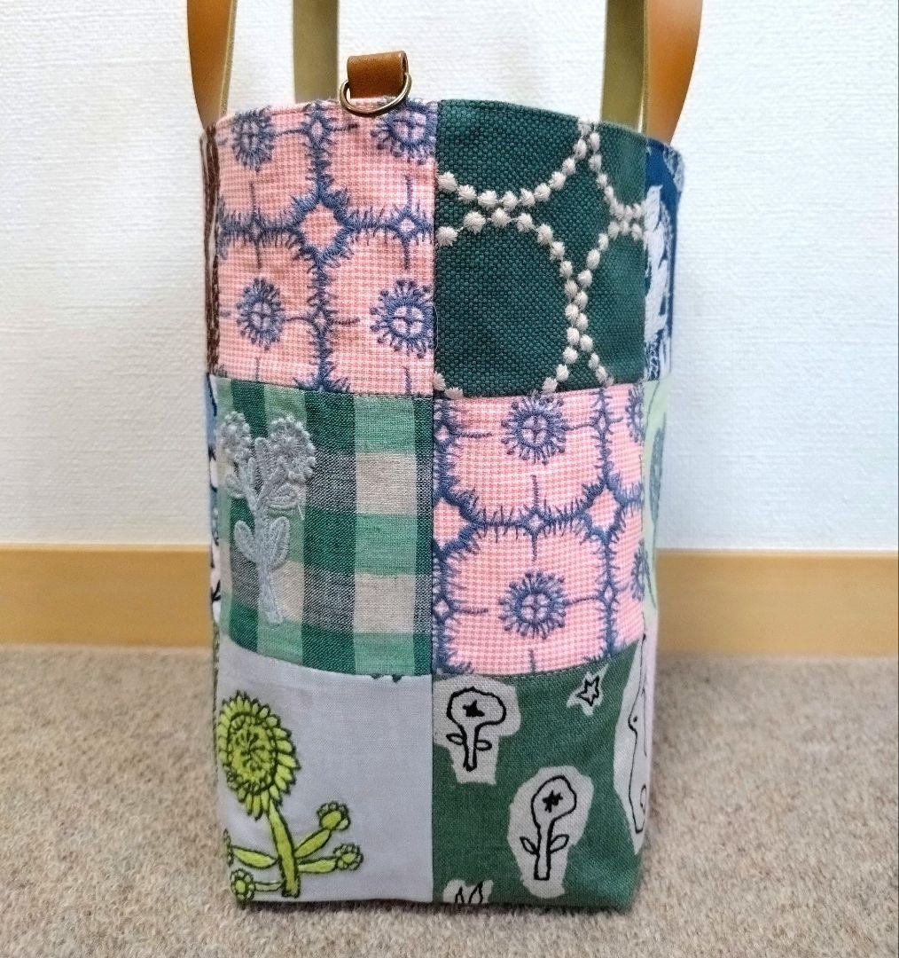 ミナペルホネントートバッグ 両面パッチワークハンドメイド