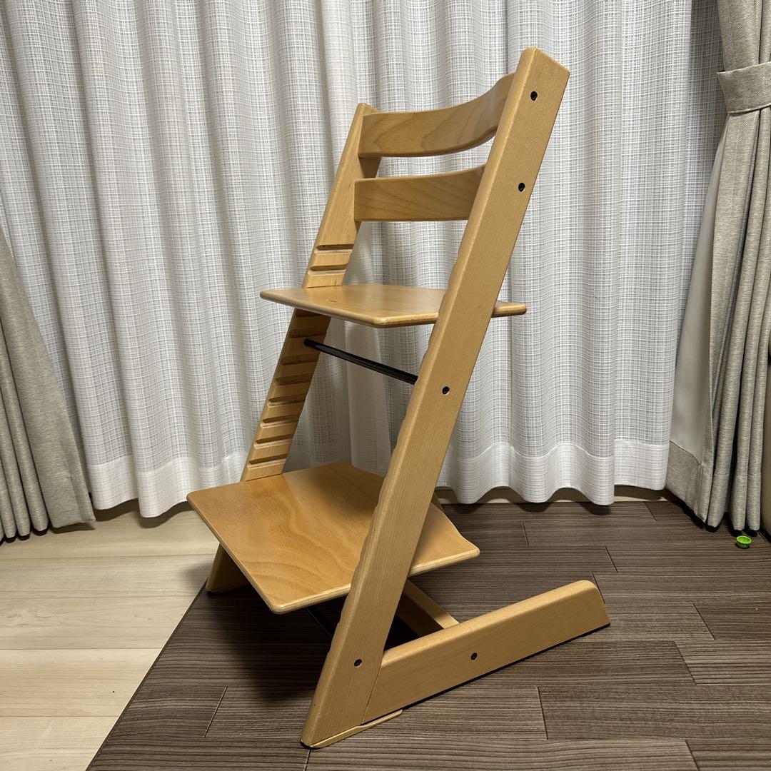 美品 ストッケ トリップトラップ シリアル5 ヘイジーオークナチュラル