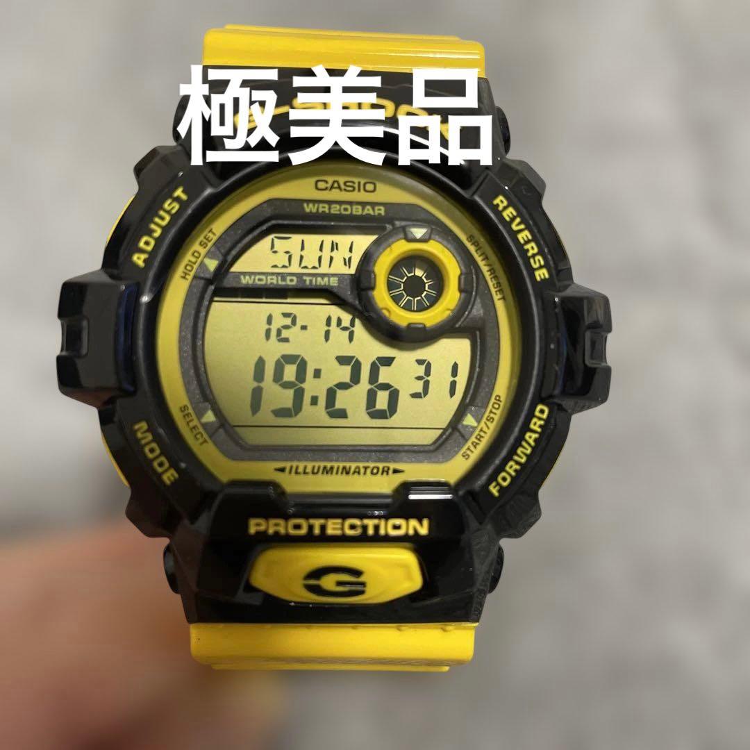G-SHOCK WR20BAR ブラック/イエロー デジタル腕時計