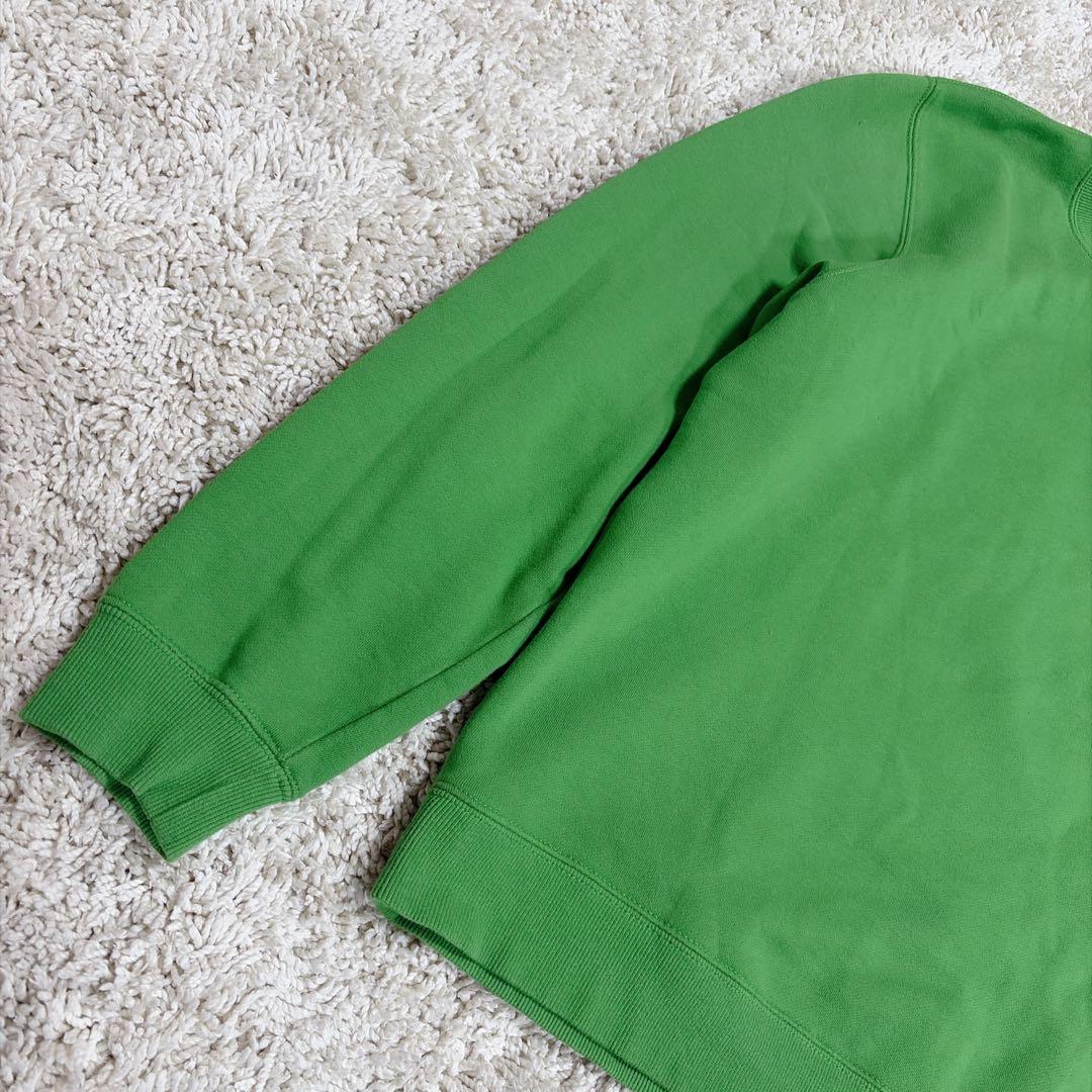 極美品✨stussy ショーンフォント バックプリント グリーン トレーナー M