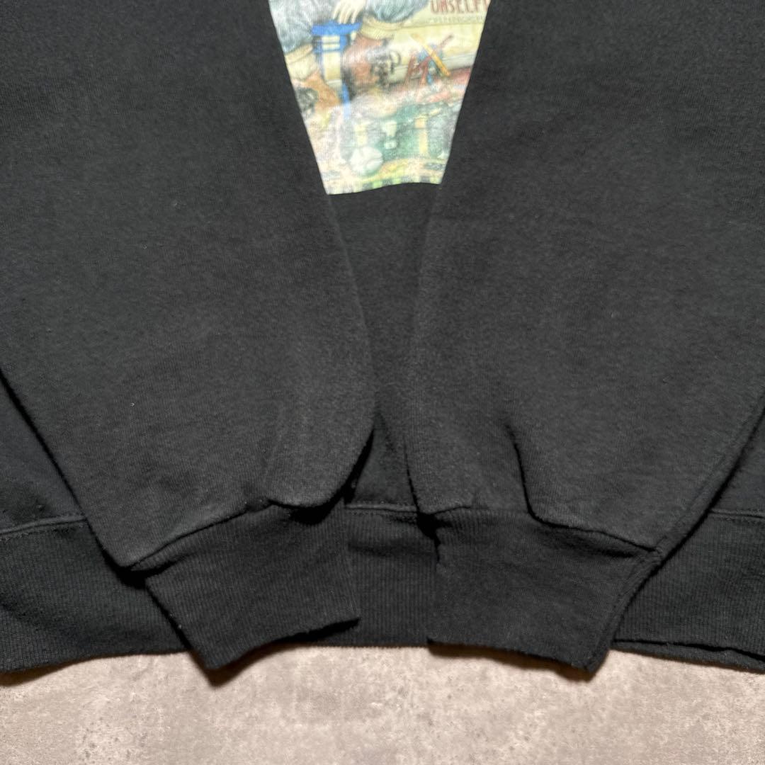 R*1様 90s ヴィンテージ ブラックスウェットLサイズ USA製Hanesボ