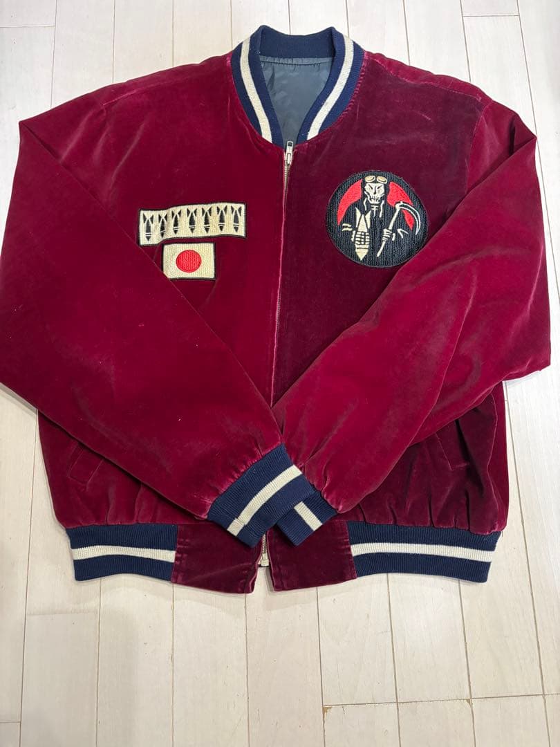 SKY BANDIT スカジャン ワインレッド