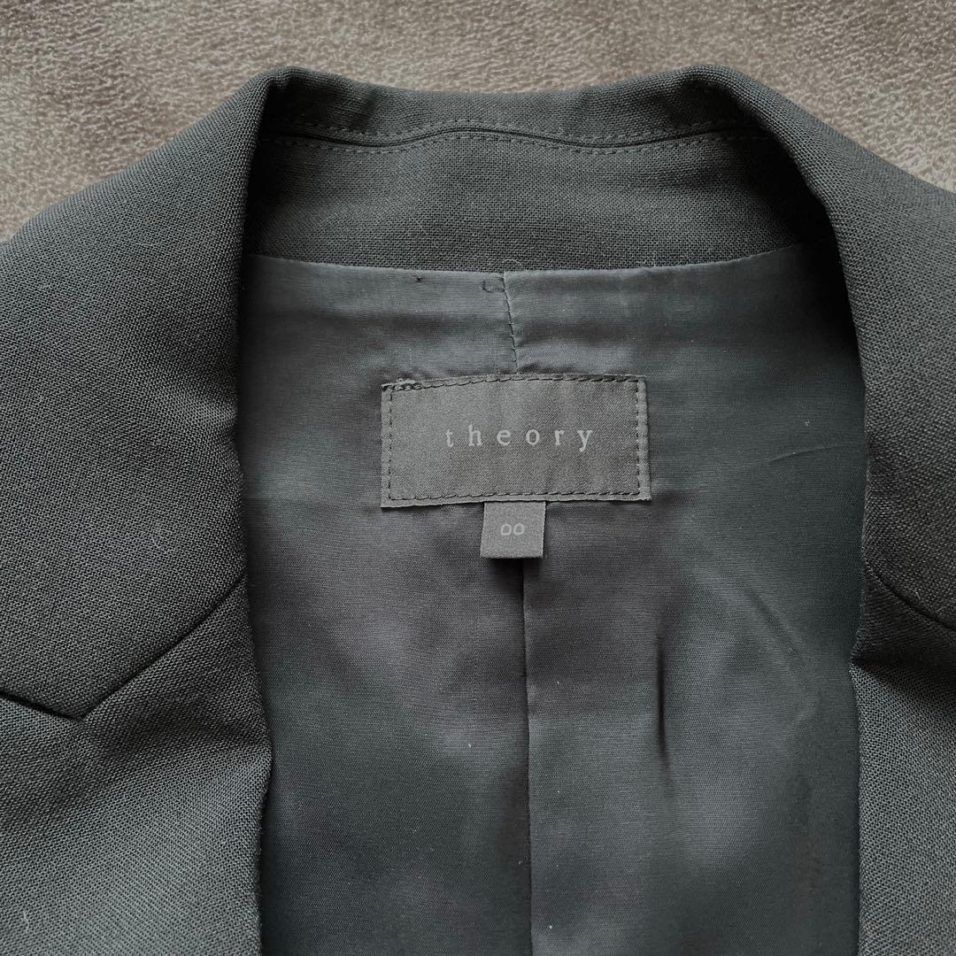 theory ブラックパンツスーツ セット