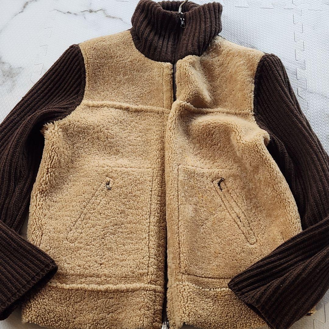 最高級イタリア製✨PREVIEW ドライバーズジャケット ムートン リバーシブル