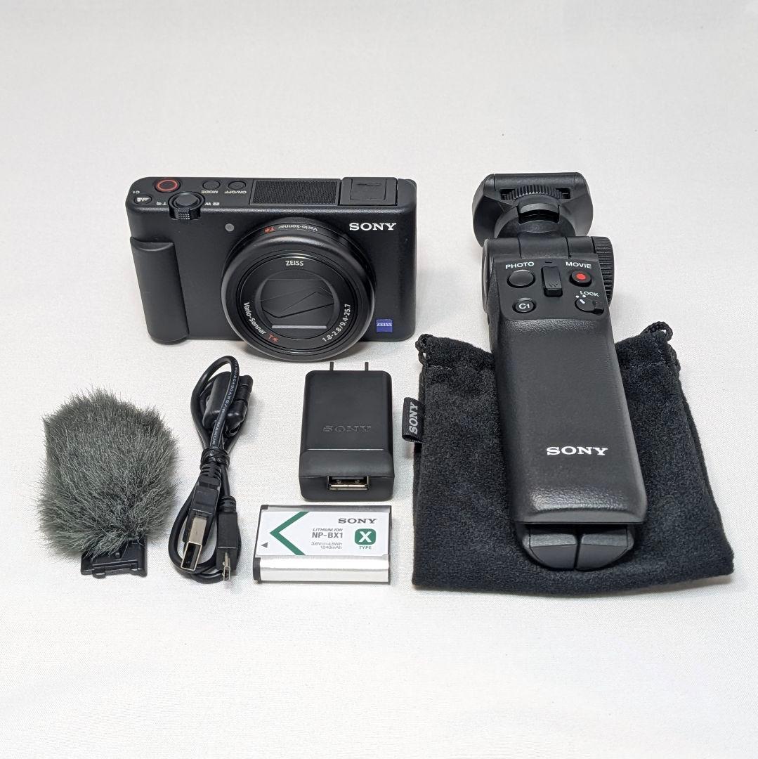 【美品】ソニー VLOGCAM ZV-1G グリップキット コンデジカメラ 中古