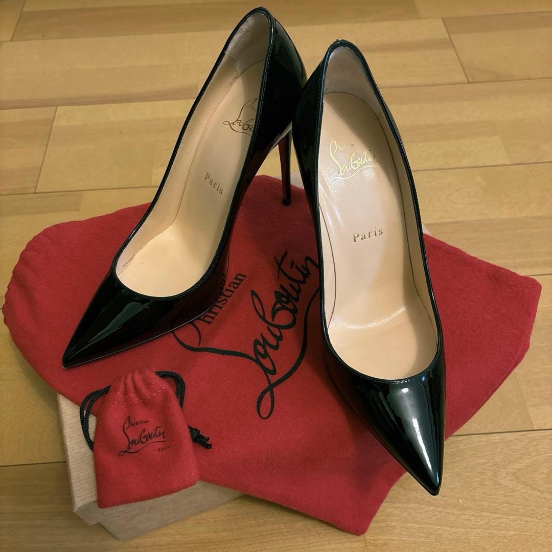 クリスチャンルブタン　黒　ハイヒール　37