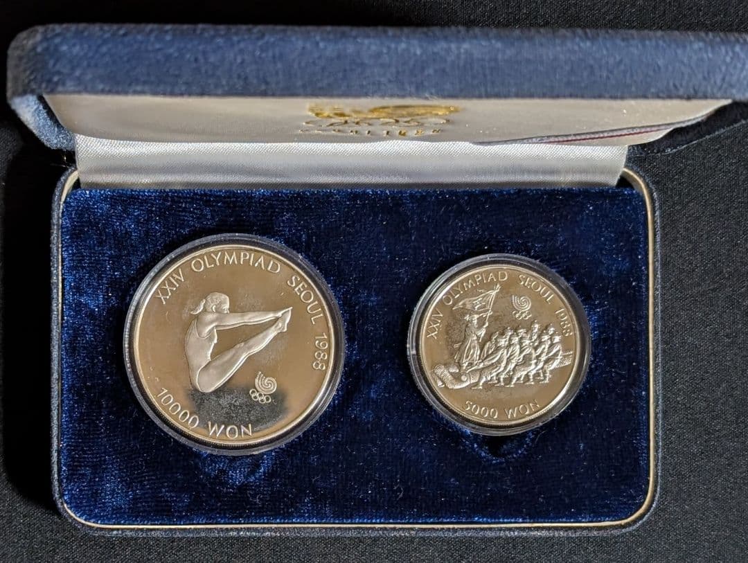 韓国 10000ウォン銀貨 5000ウォン銀貨 1988年 ソウルオリンピック