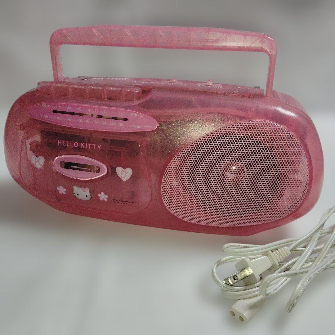 希少レトロ　ハローキティ　ラジオカセット　RM-160KT