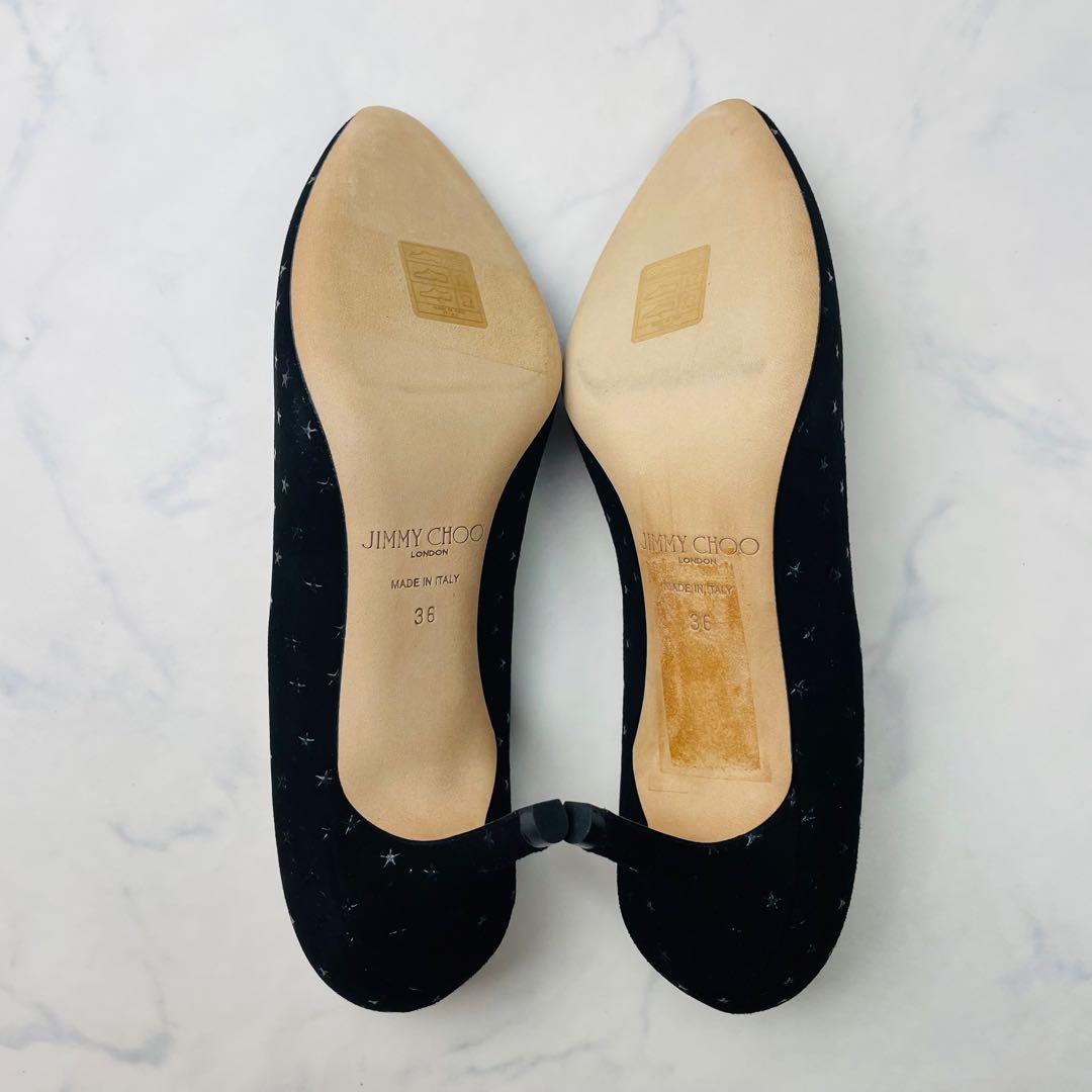 【試着のみ・箱付き】Jimmy Choo パンプス 星 ラメ 36(23)