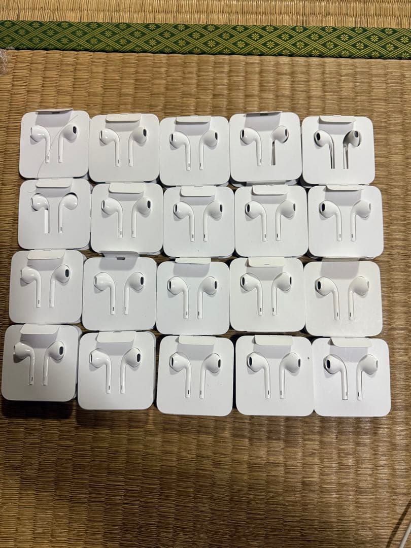 純正品　アップル　イヤホン　１５個