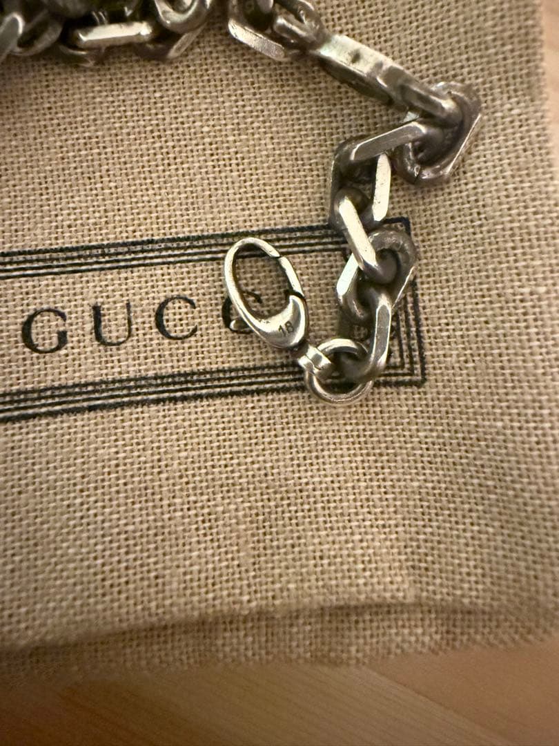 GUCCI インターロッキングG チェーンブレスレット シルバー 18cm