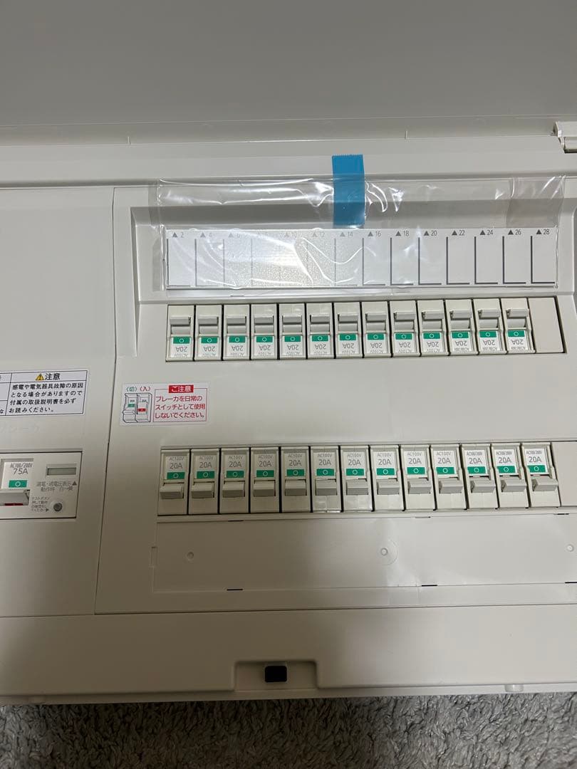 Panasonic 分電盤 BQR87262【未使用・元箱あり・即発送】