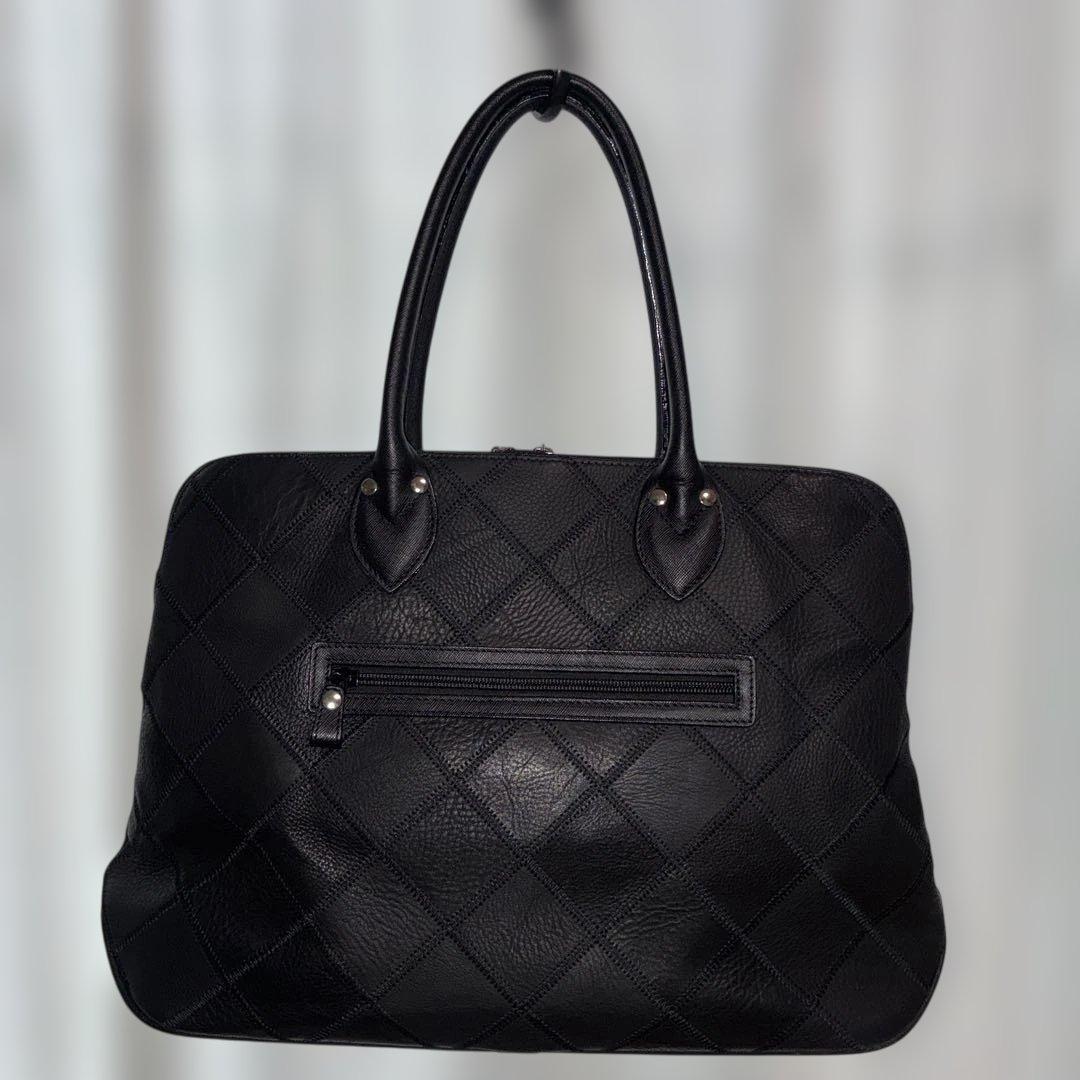 TRION トライオン トートバッグ ボストントート（シボ革） パネル