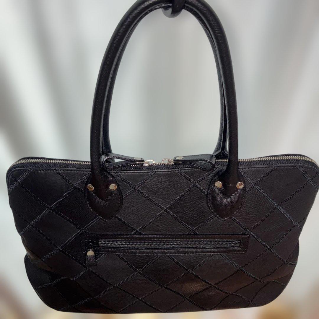 TRION トライオン トートバッグ ボストントート（シボ革） パネル