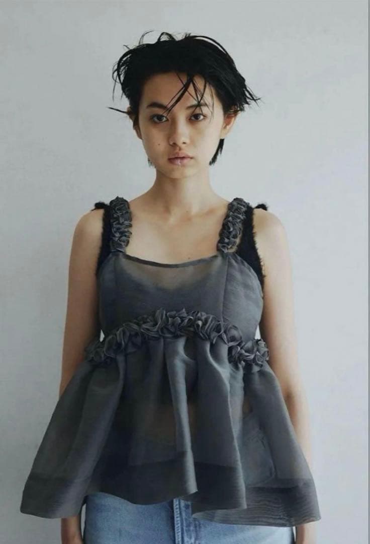 Bibiy.CHLOE PEPURAMUBUSTIER シアーキャミソール