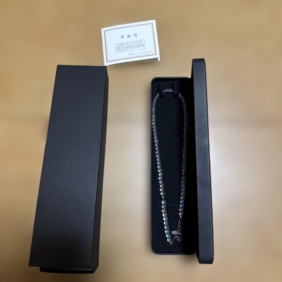 ファイテン 水晶ネックレス 5mm玉 40cm +アジャスター5cm