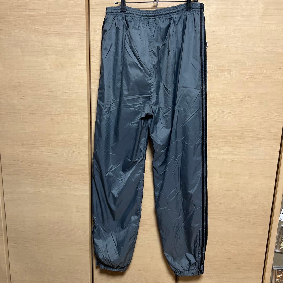 90s oldadidas 万国国旗タグ　ナイロンパンツ　グレー　US規格