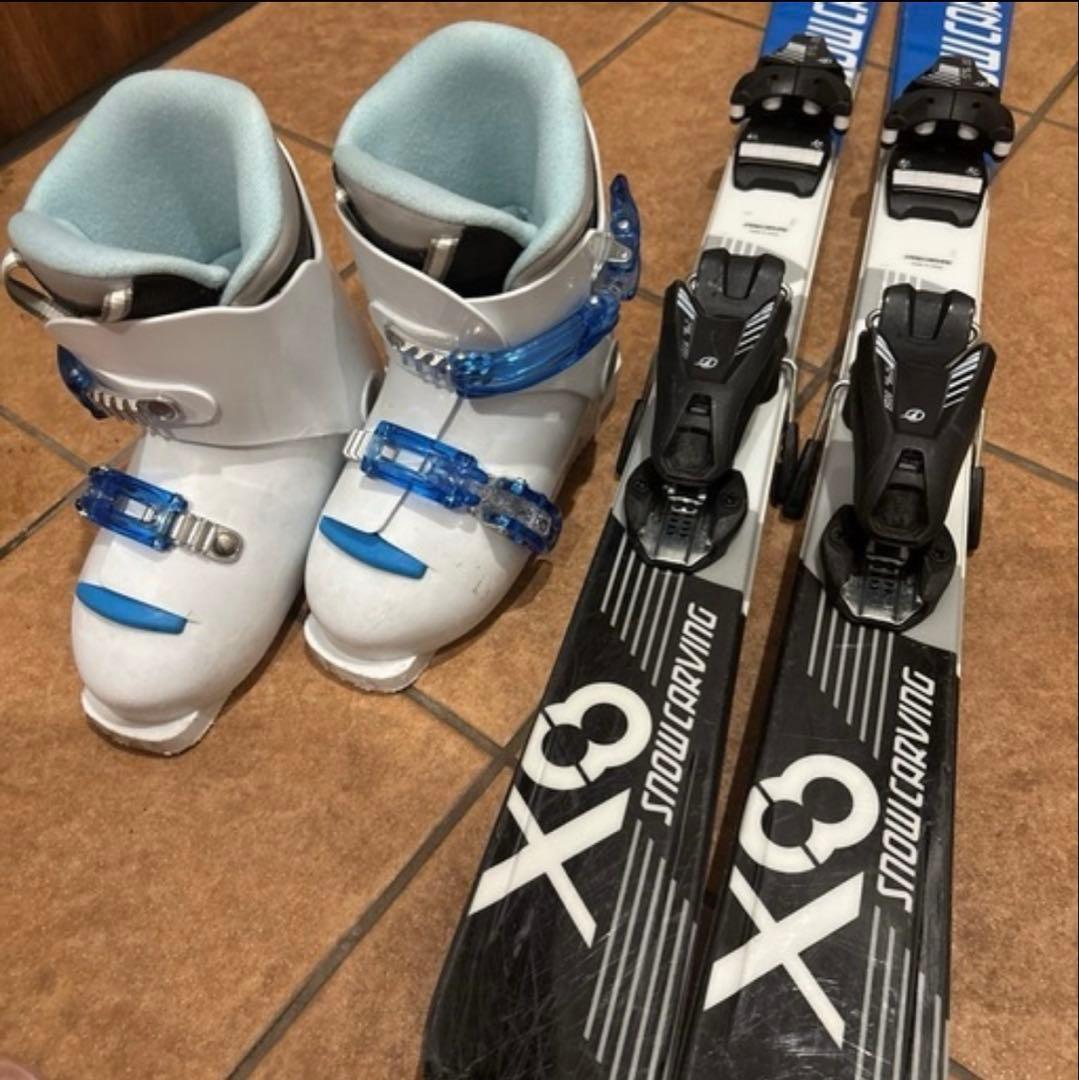 ジュニアスキー板　ブーツ　2点セット