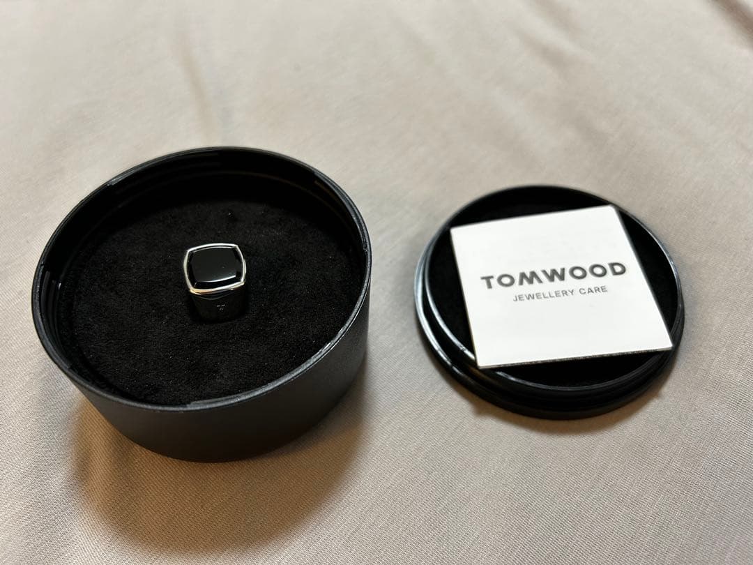 トムウッド　ブラックオニキス　リング　54