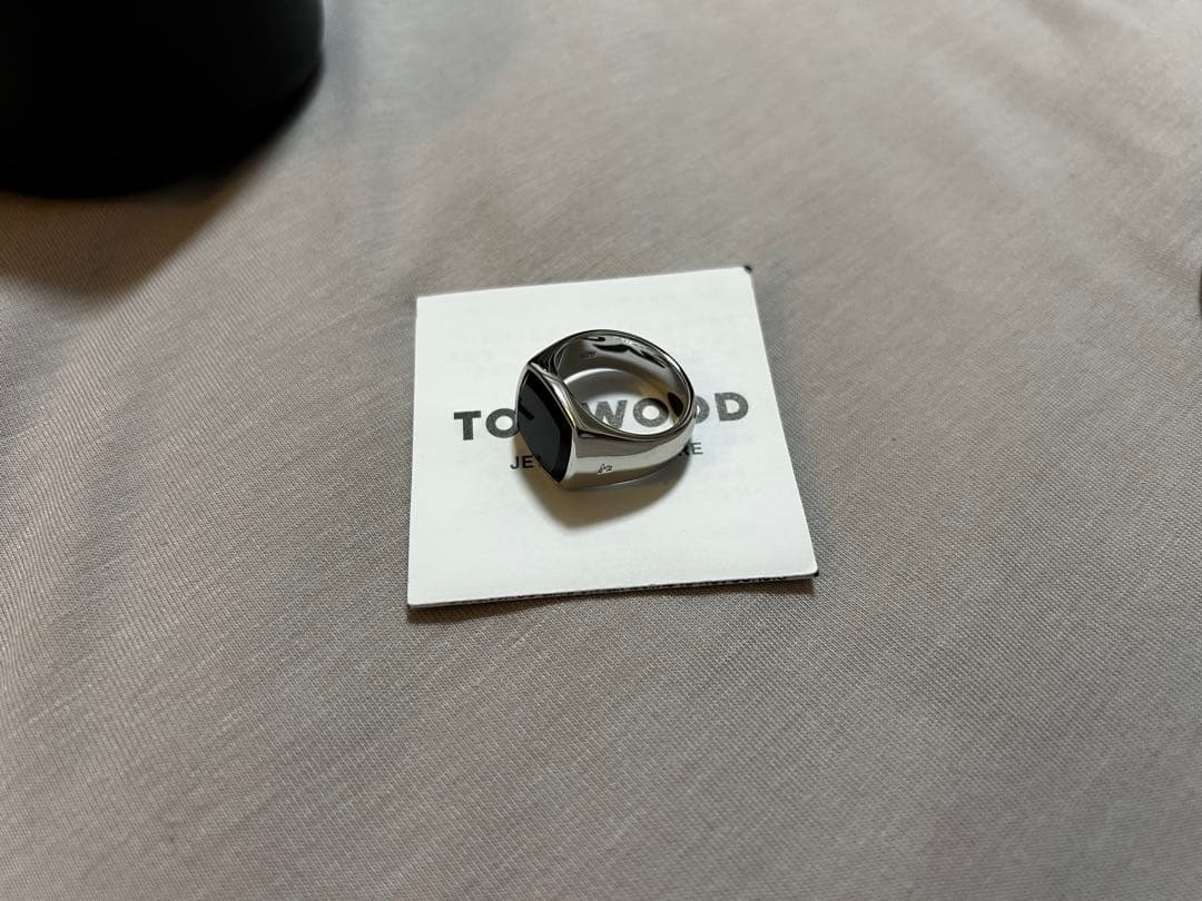 トムウッド　ブラックオニキス　リング　54