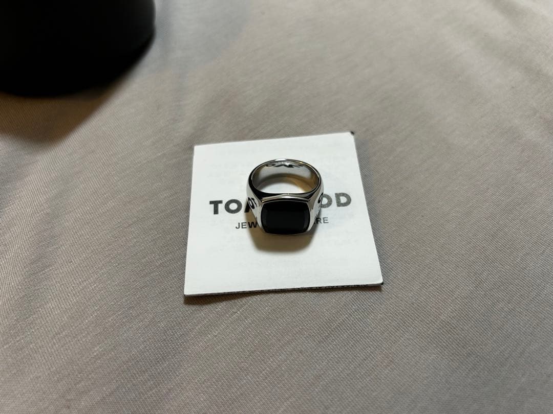 トムウッド　ブラックオニキス　リング　54