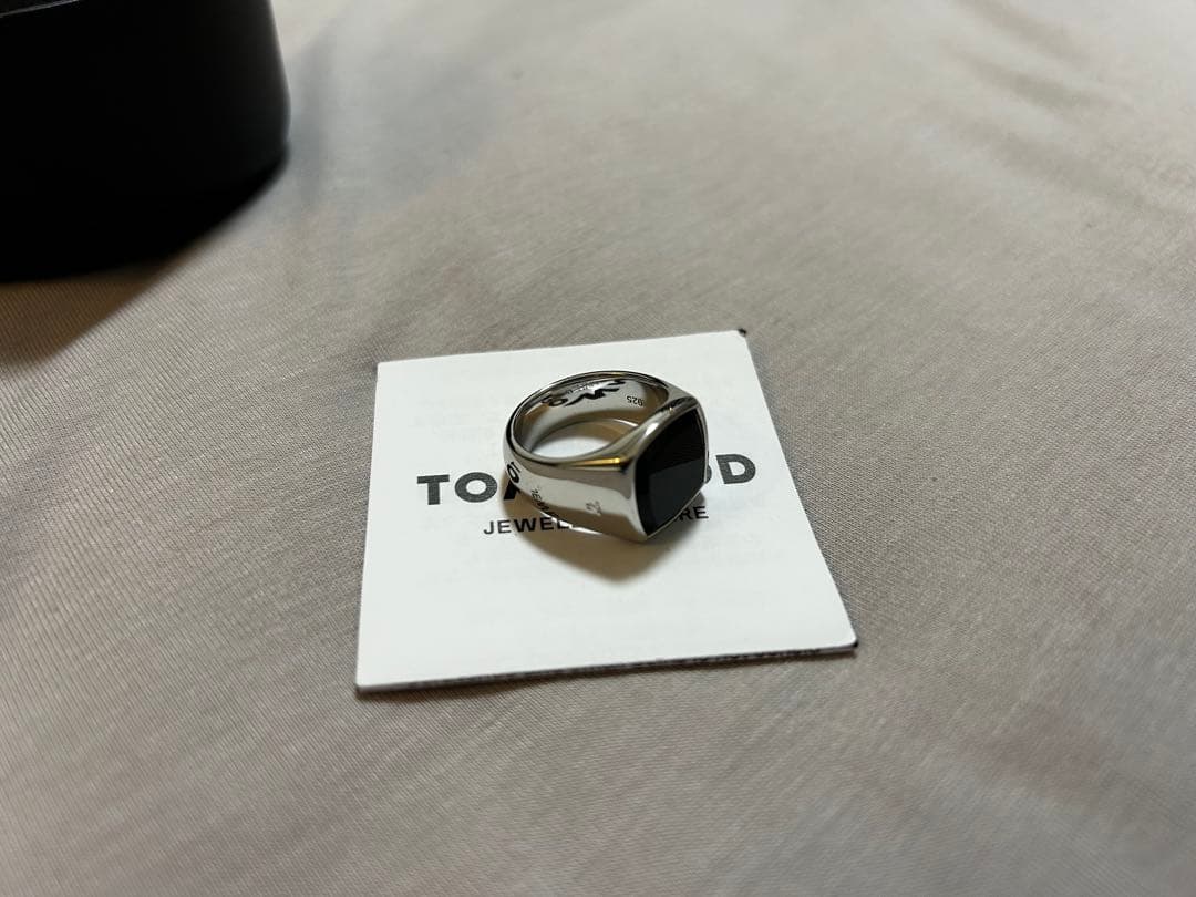 トムウッド　ブラックオニキス　リング　54