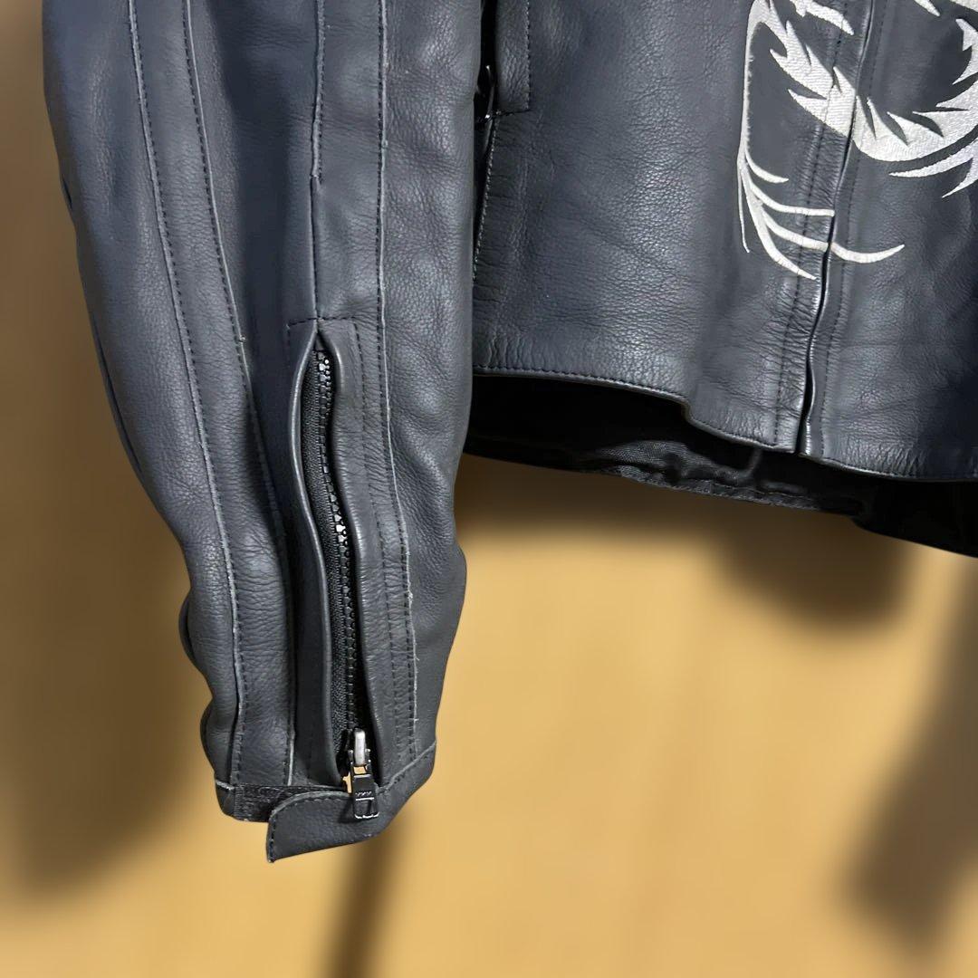 刺繍ライダースジャケット　size42