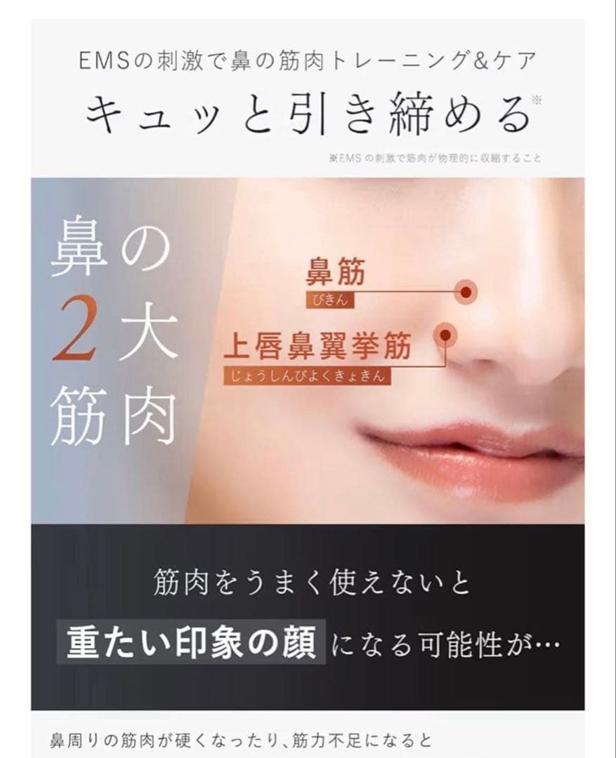 最終値下げNIPLUX QNose キュノーズ 鼻専用美顔器　【新品・未使用】