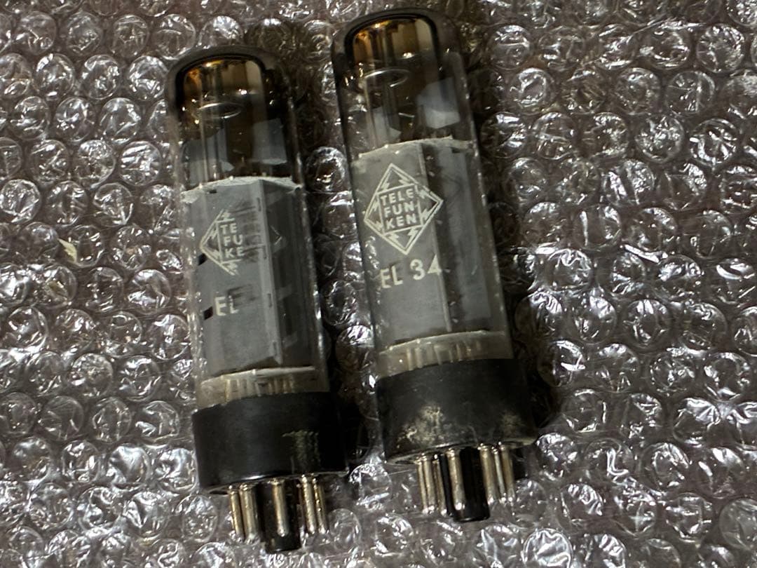 【希少】TELEFUNKEN EL34 マッチドペア 真空管（データ測定済）