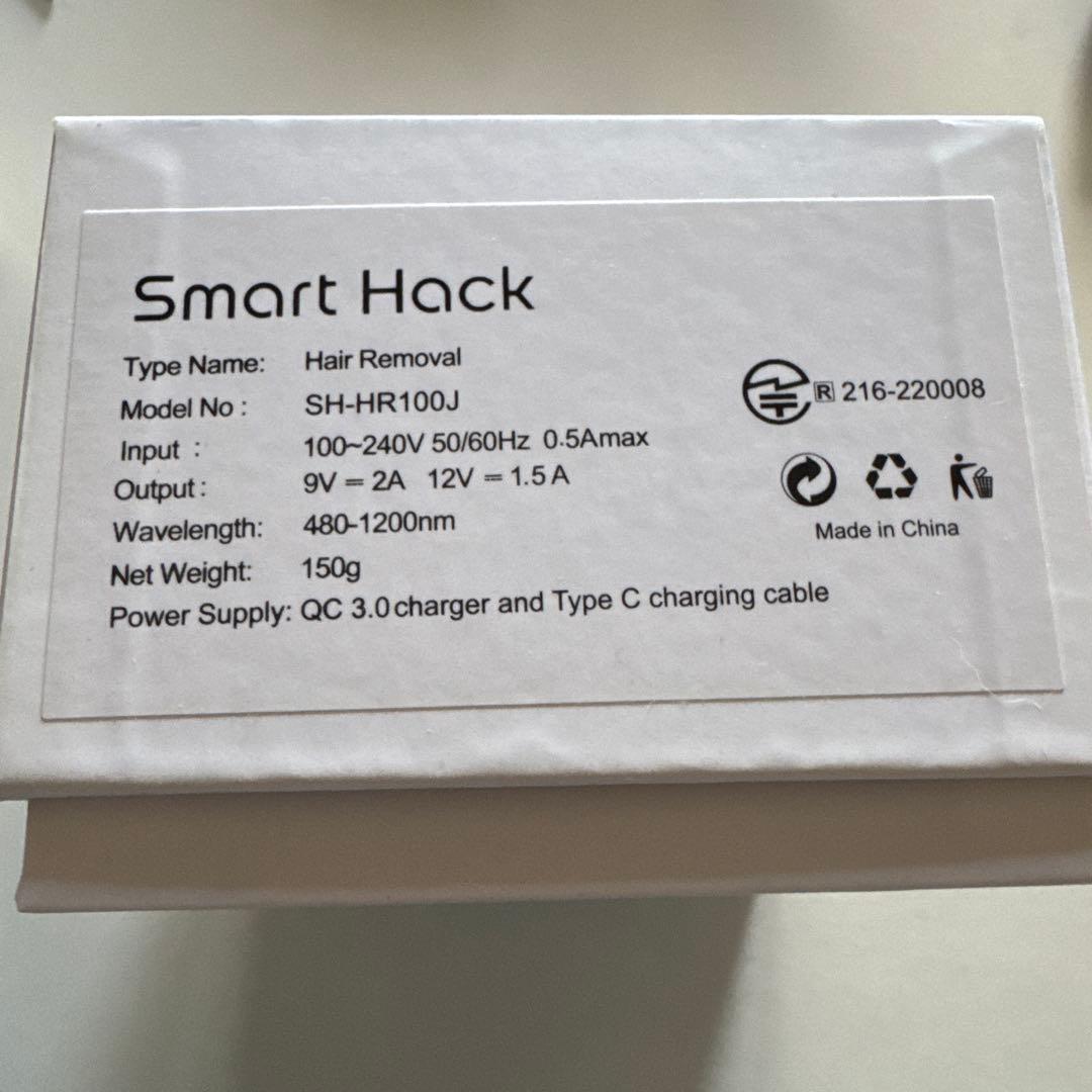 スマート脱毛器 IPL光脱毛器 アプリ管理 Smart Hack